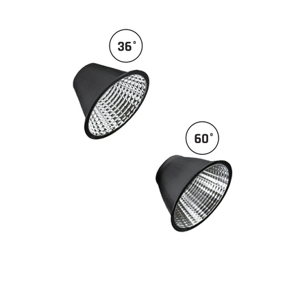LED 3-Phasen Stromschienenstrahler ANDROMEDA 15-27W 3000lm Schwarz 36°/60° 230V IP20 Warmweiss 3000K