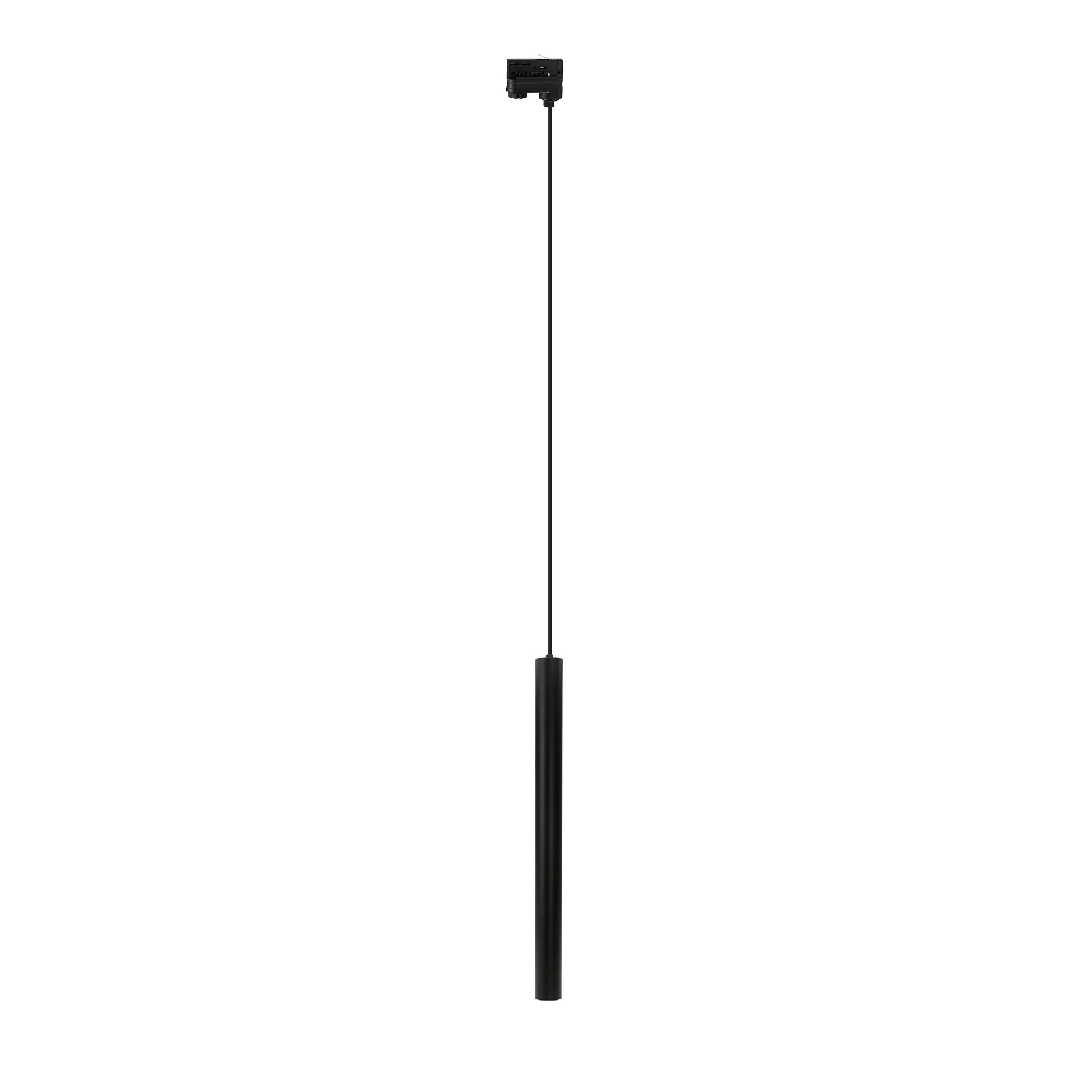 Spectrum LED 3-Phasen Stromschienenstrahler Chloe GU10 MR11 Spot Pendelleuchte IP20 max. 25W schwarz kürzbar verstellbar