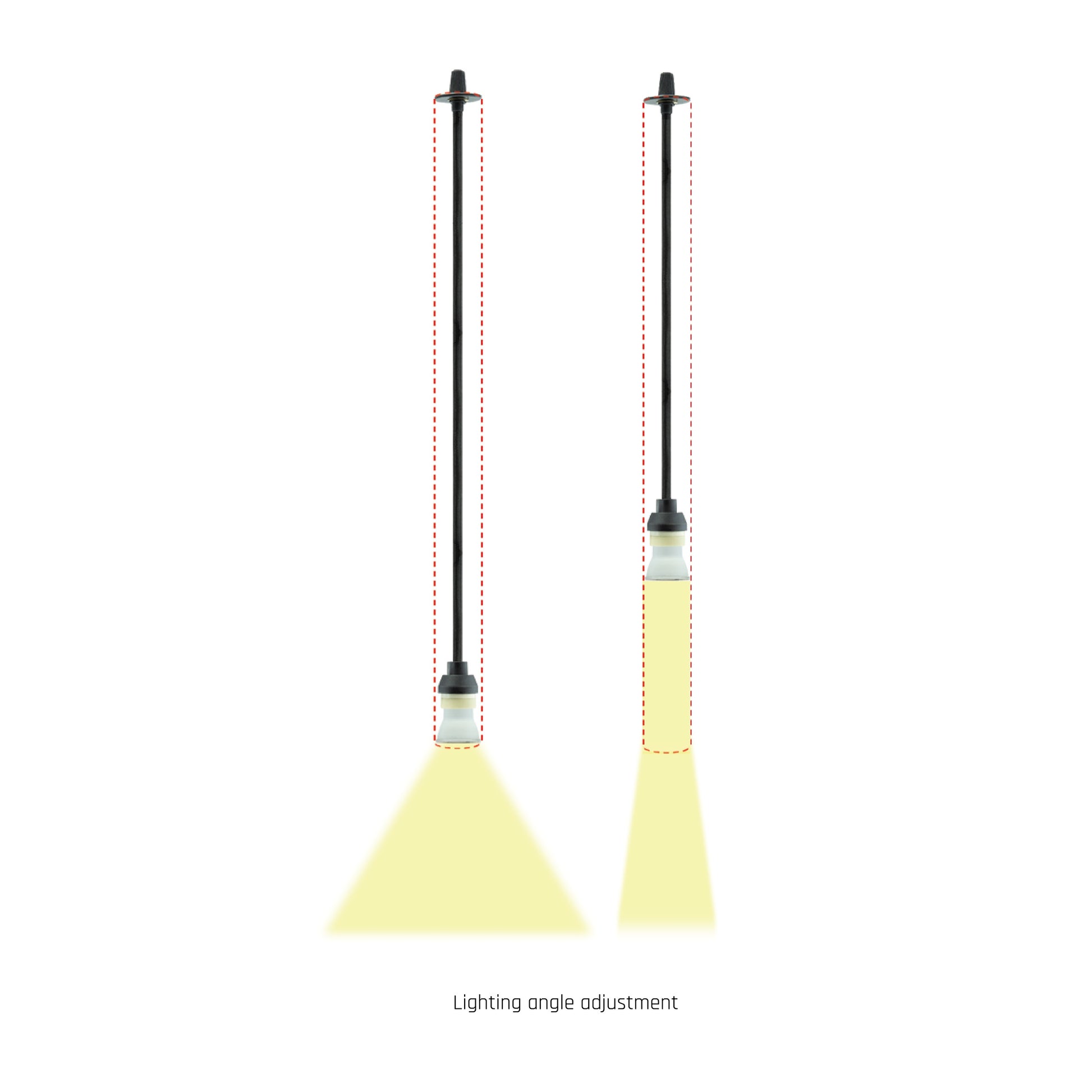 Spectrum LED 3-Phasen Stromschienenstrahler Chloe GU10 MR11 Spot Pendelleuchte IP20 max. 25W schwarz kürzbar verstellbar