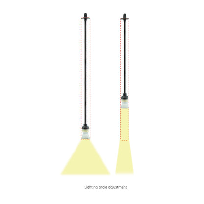 Spectrum LED 3-Phasen Stromschienenstrahler Chloe GU10 MR11 Spot Pendelleuchte IP20 max. 25W schwarz kürzbar verstellbar