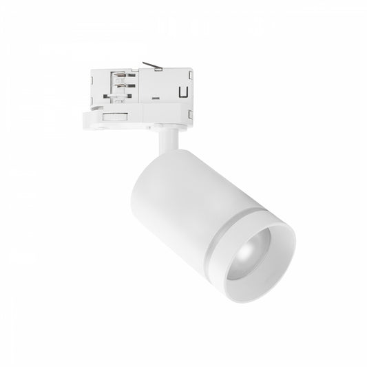 LED 3-Phasen Stromschienenstrahler MADARA ALTRO RING GU10 schwenkbar IP20 wess max. 8W rund