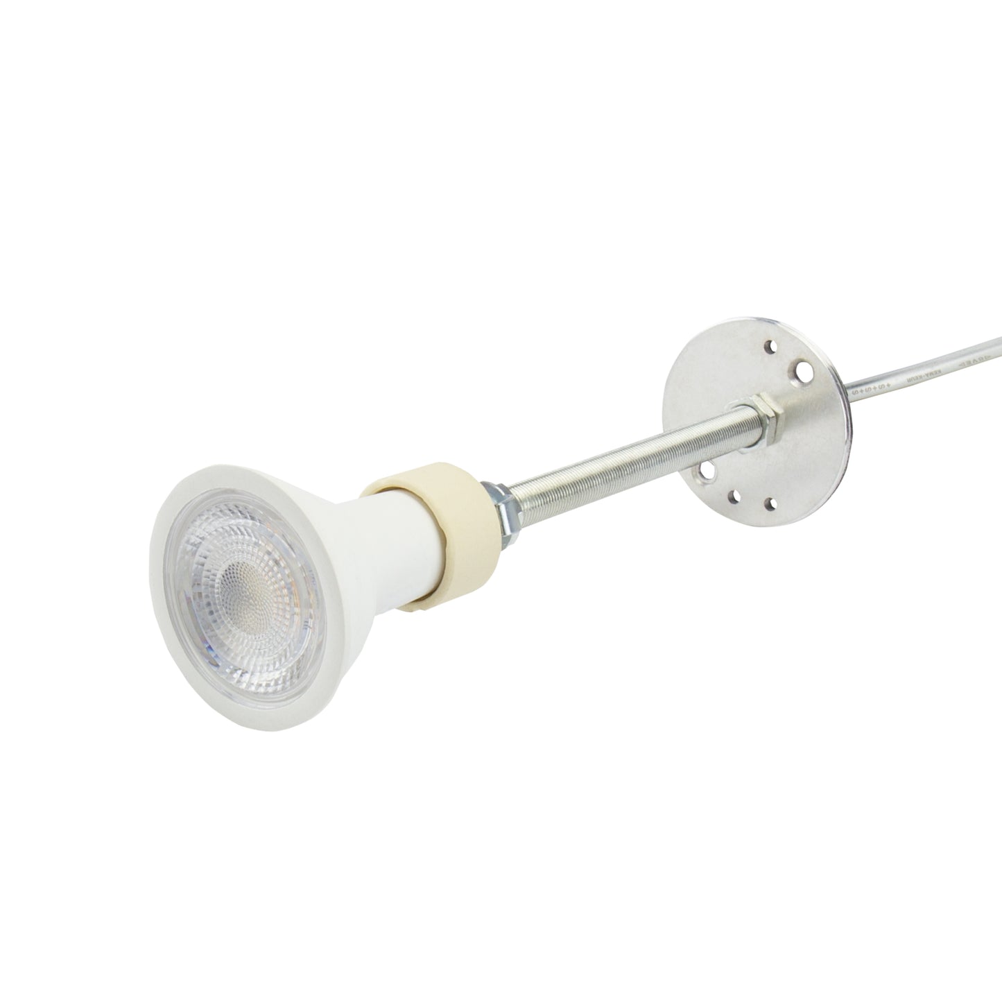 LED 3-Phasen Stromschienenstrahler MADARA MINI II GU10 Pendelleuchte kürzbar weiss IP20 max. 10W rund
