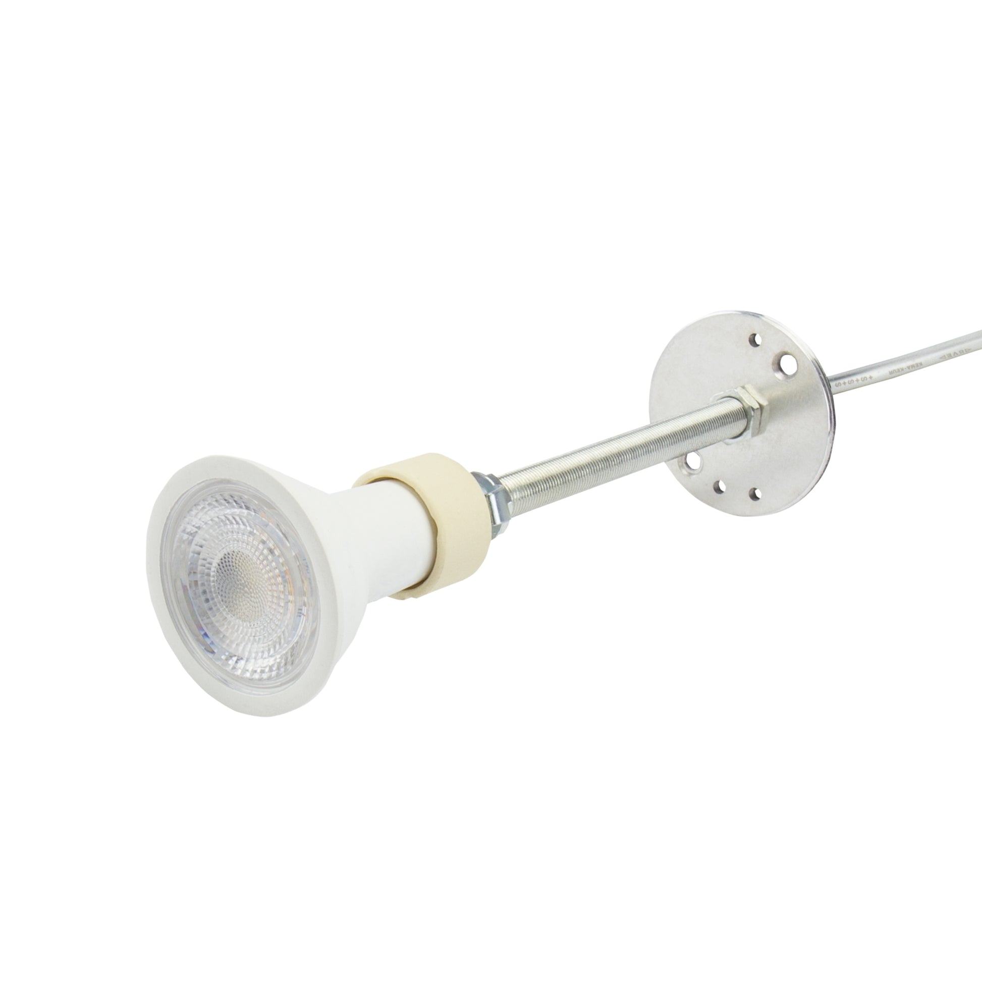 LED 3-Phasen Stromschienenstrahler MADARA MINI II GU10 Pendelleuchte kürzbar weiss IP20 max. 10W rund