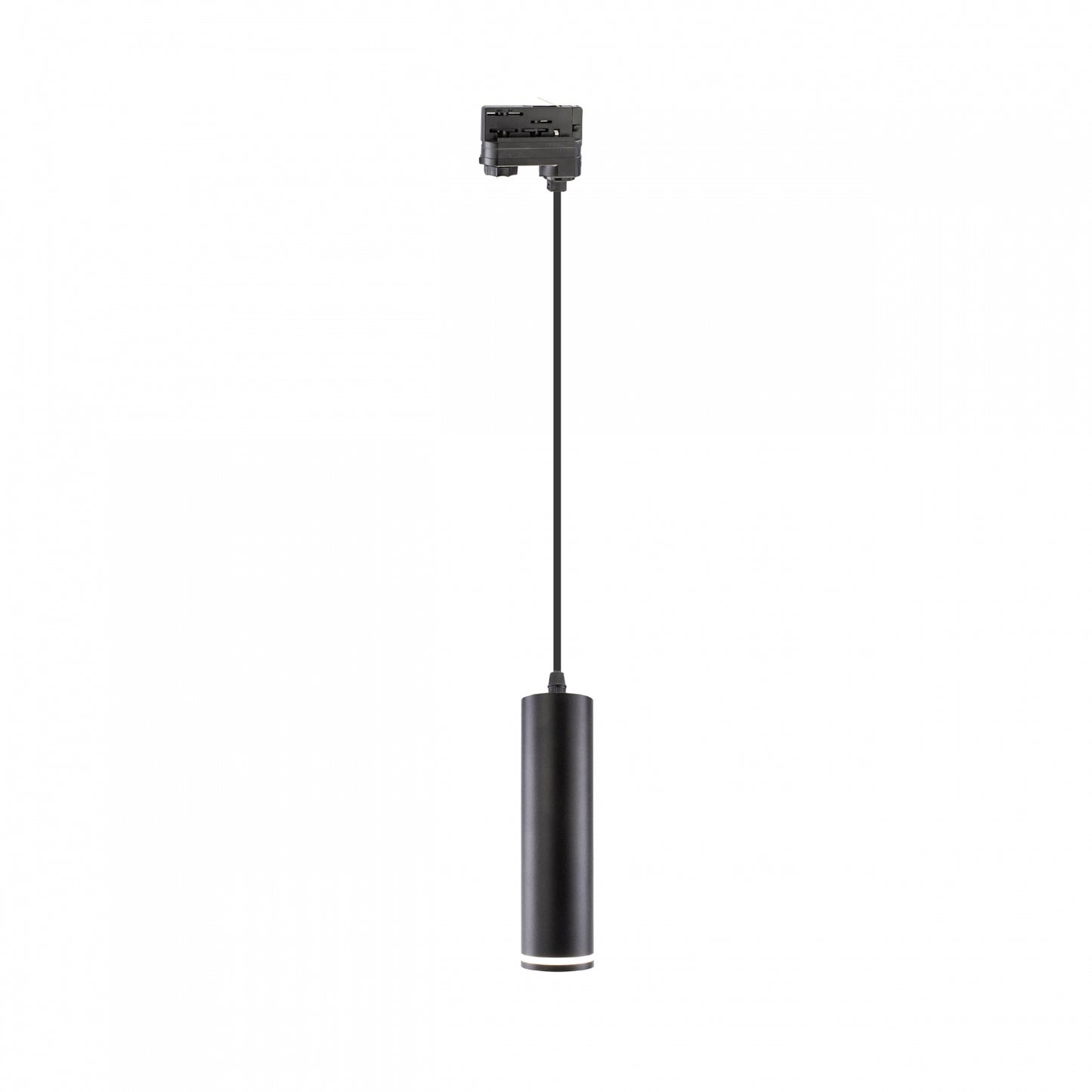 LED 3-Phasen Stromschienenstrahler MADARA MINI RING GU10 Pendelleuchte kürzbar IP20 max. 10W schwarz