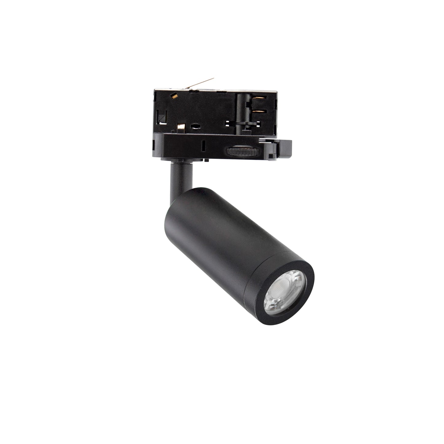 LED 3-Phasen Stromschienenstrahler MADARA SLIM GU10 MR11 schwenkbar IP20 schwarz max. 4W rund
