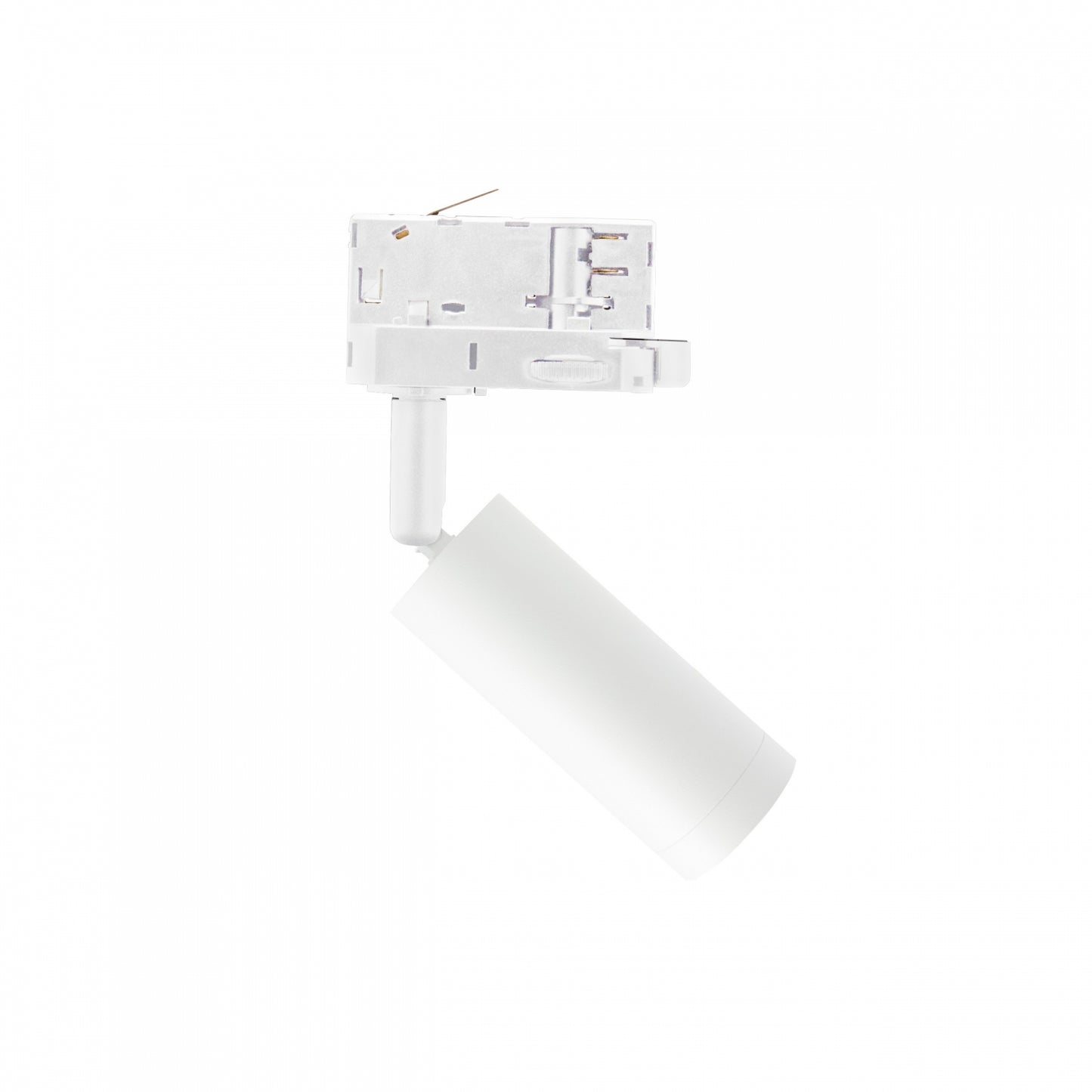 LED 3-Phasen Stromschienenstrahler MADARA SLIM GU10 MR11 schwenkbar IP20 weiss max. 4W rund
