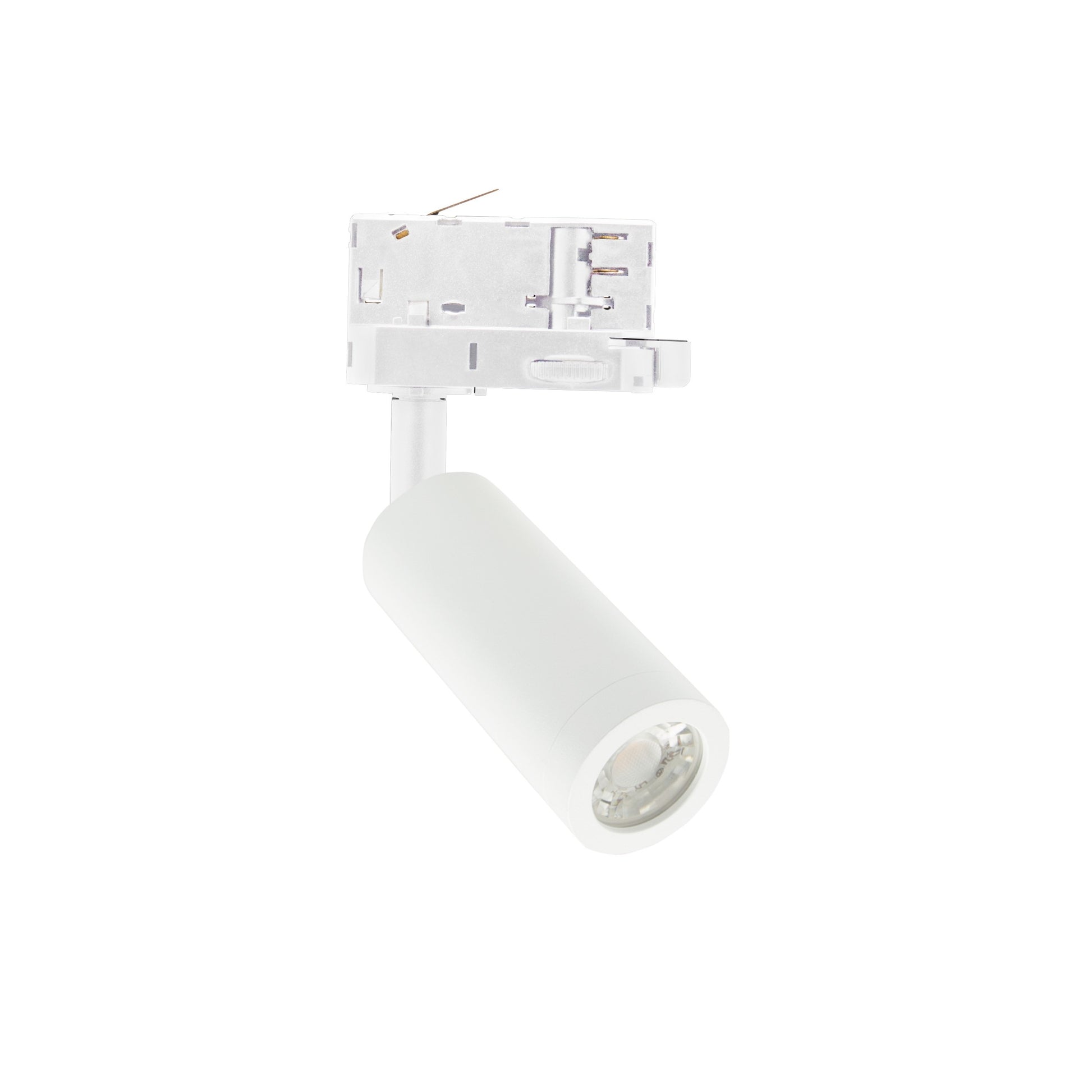 LED 3-Phasen Stromschienenstrahler MADARA SLIM GU10 MR11 schwenkbar IP20 weiss max. 4W rund