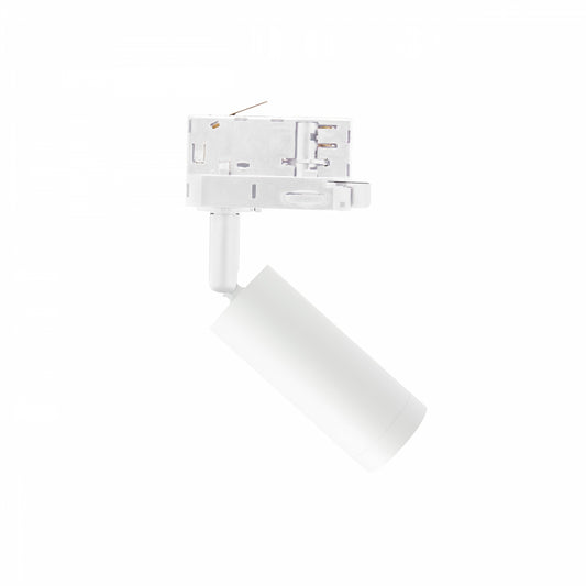 LED 3-Phasen Stromschienenstrahler MADARA SLIM GU10 MR11 schwenkbar IP20 weiss max. 4W rund