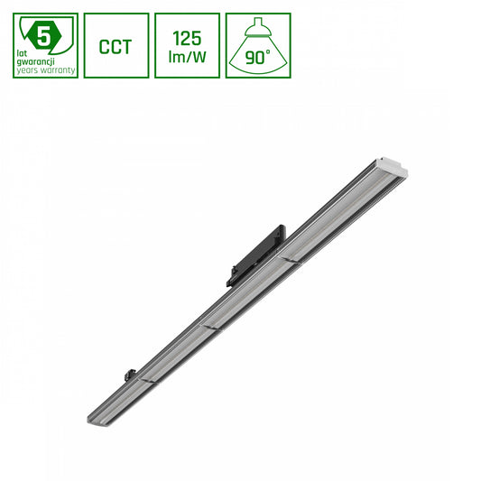 LED 3-Phasen Stromschienenstrahler OPTIBAR CCT 120cm 12-42W schwarz 90° 1450-5000lm IP20 3000-6000K CCT