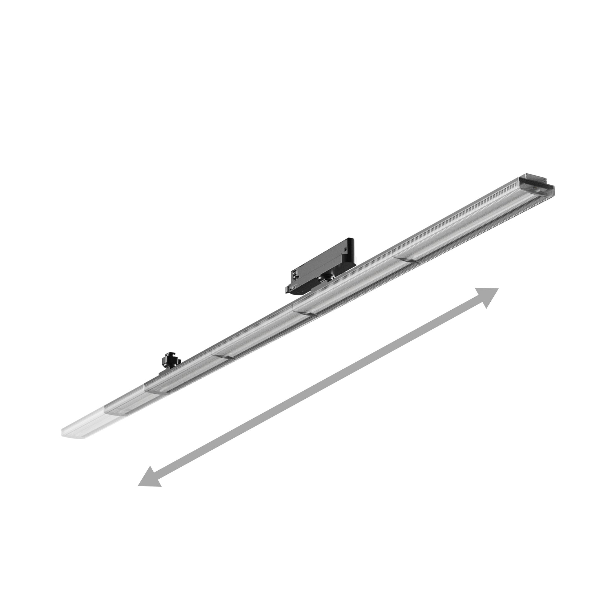 LED 3-Phasen Stromschienenstrahler OPTIBAR CCT 120cm 12-42W schwarz 90° 1450-5000lm IP20 3000-6000K CCT