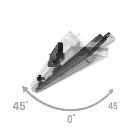 LED 3-Phasen Stromschienenstrahler OPTIBAR CCT 120cm 12-42W schwarz 90° 1450-5000lm IP20 3000-6000K CCT