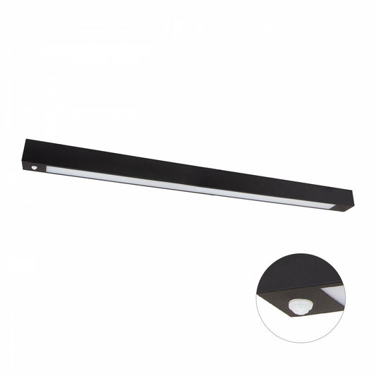 LED ALLDAY Deckenleuchte 125cm IP20 schwarz für 1x T8 LED Röhre G13 120cm mit Bewegungssensor - Sonderanfertigung