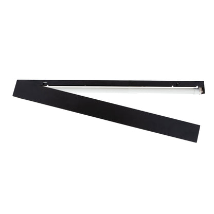 LED ALLDAY Deckenleuchte 125cm IP20 schwarz für 1x T8 LED Röhre G13 120cm mit Bewegungssensor - Sonderanfertigung