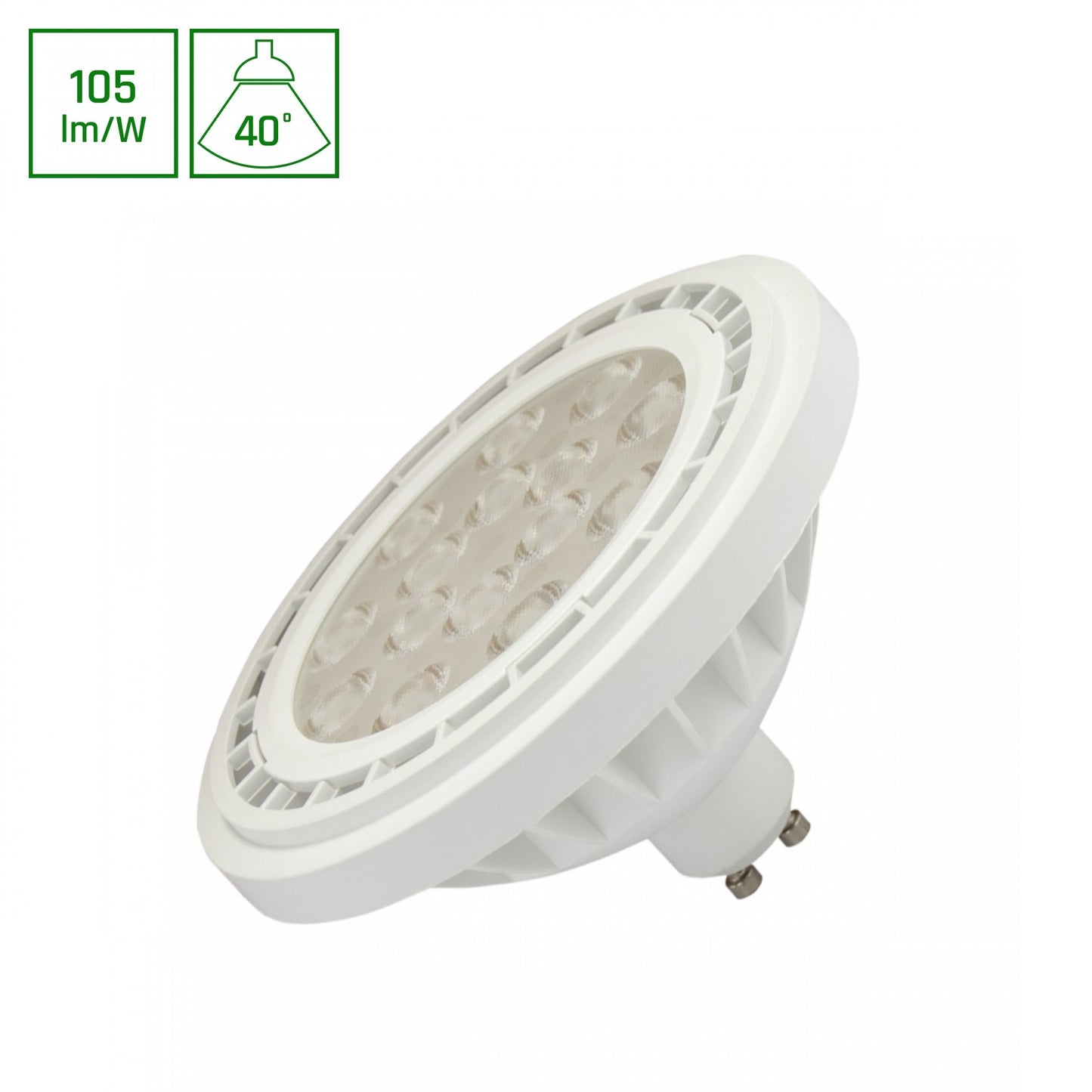 LED AR111 GU10 Reflektor 10W weiß 1050lm 40° 230V Warmweiss 3000K