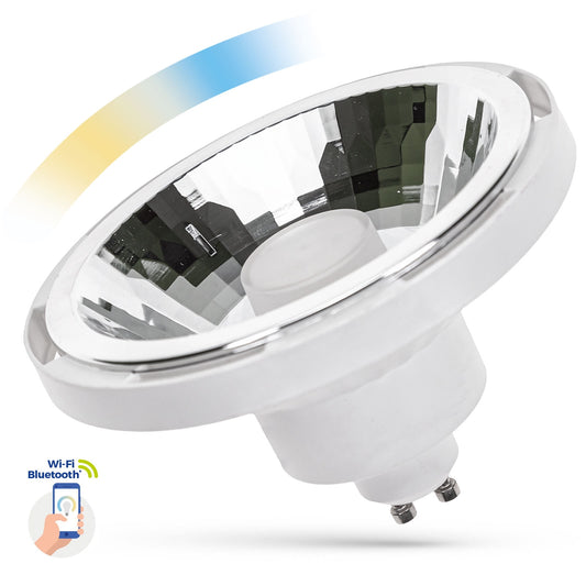 LED AR111 GU10 Reflektor 10W white Smart 1050lm Alexa Google Tuya 3000K-5800K DIMMBAR