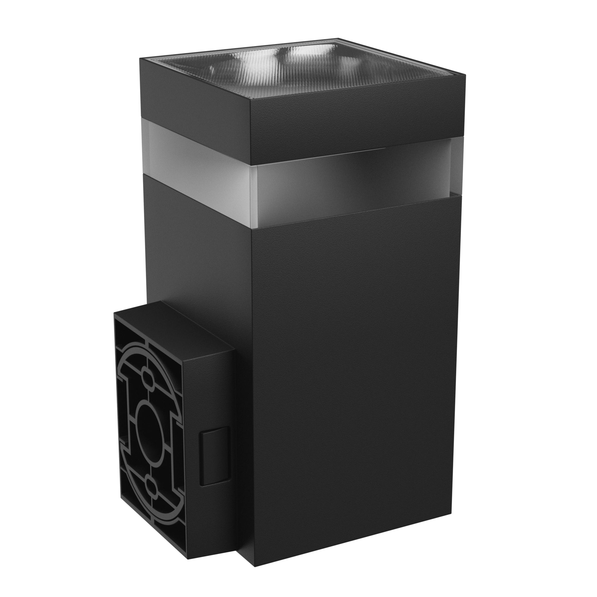 LED Außenleuchte TORRE RING 9W 1000lm 30° IP54 Wandleuchte eckig schwarz CCT 3000-6000K