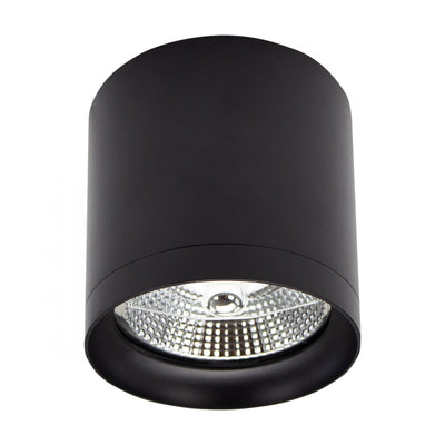 LED Aufbauleuchte Chloe AR111 GU10 schwarz  blendfrei IP20 max.35W Deckenleuchte rund