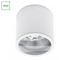 LED Aufbauleuchte Chloe AR111 weiss Badezimmerleuchte IP44 GU10 rund 5,5W 550lm 24° 230V Warmweiss 2700K