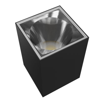 LED Aussenleuchte TORRE 9W 1000lm IP54 Wandleuchte eckig schwarz CCT 3000-6000K