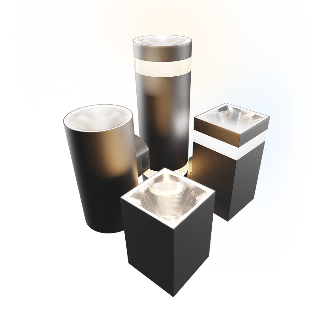 LED Aussenleuchte TORRE 9W 1000lm IP54 Wandleuchte eckig schwarz CCT 3000-6000K