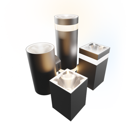 LED Aussenleuchte TORRE 9W 1000lm IP54 Wandleuchte eckig schwarz CCT 3000-6000K