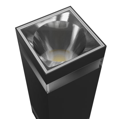 LED Aussenleuchte TORRE RING 18W 2000lm IP54 Wandleuchte eckig schwarz CCT 3000-6000K