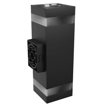 LED Aussenleuchte TORRE RING 18W 2000lm IP54 Wandleuchte eckig schwarz CCT 3000-6000K