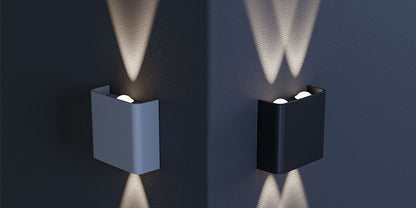 LED CCT-Wandleuchte LUNARIX 2 IP54 Außenleuchte RA90 weiss 230V Up/Down 4W