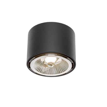 LED Chloe AR111 GU10 Aufbauleuchte schwarz Deckenleuchte IP20  max. 50W rund