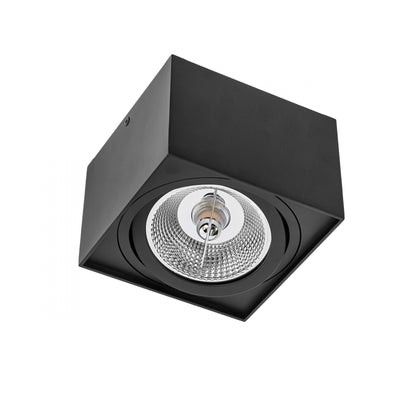 LED Chloe AR111 GU10 schwenkbar schwarz Deckenleuchte IP20  max. 50W eckig