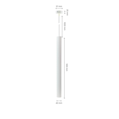 LED Chloe Slim GU10 MR11 Pendelleuchte verstellbar weiss Deckenleuchte max.25W rund