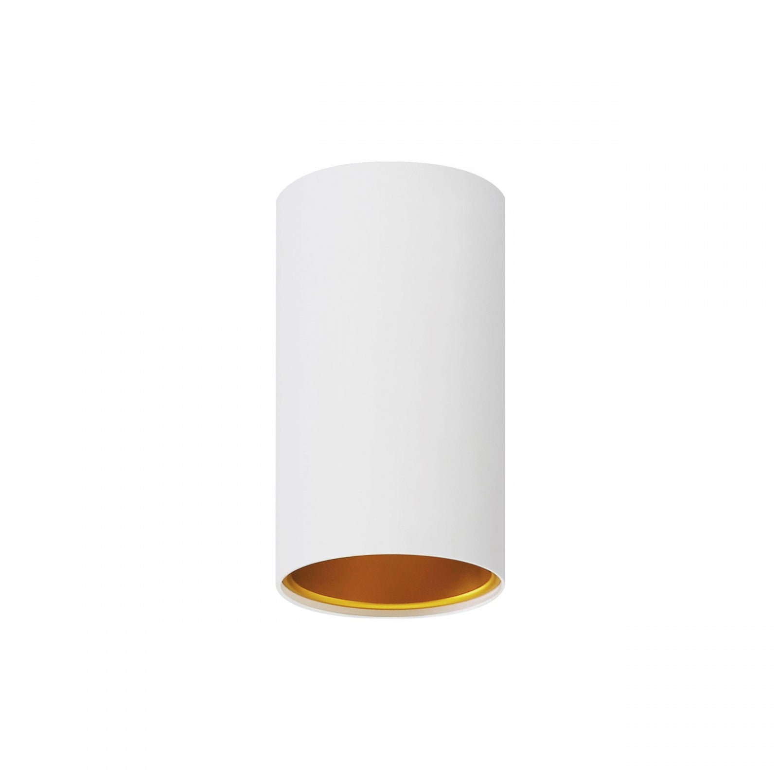 LED Chloe TUBA GU10 Aufbauleuchte weiss &amp; Gold Deckenleuchte IP20 max. 10W rund