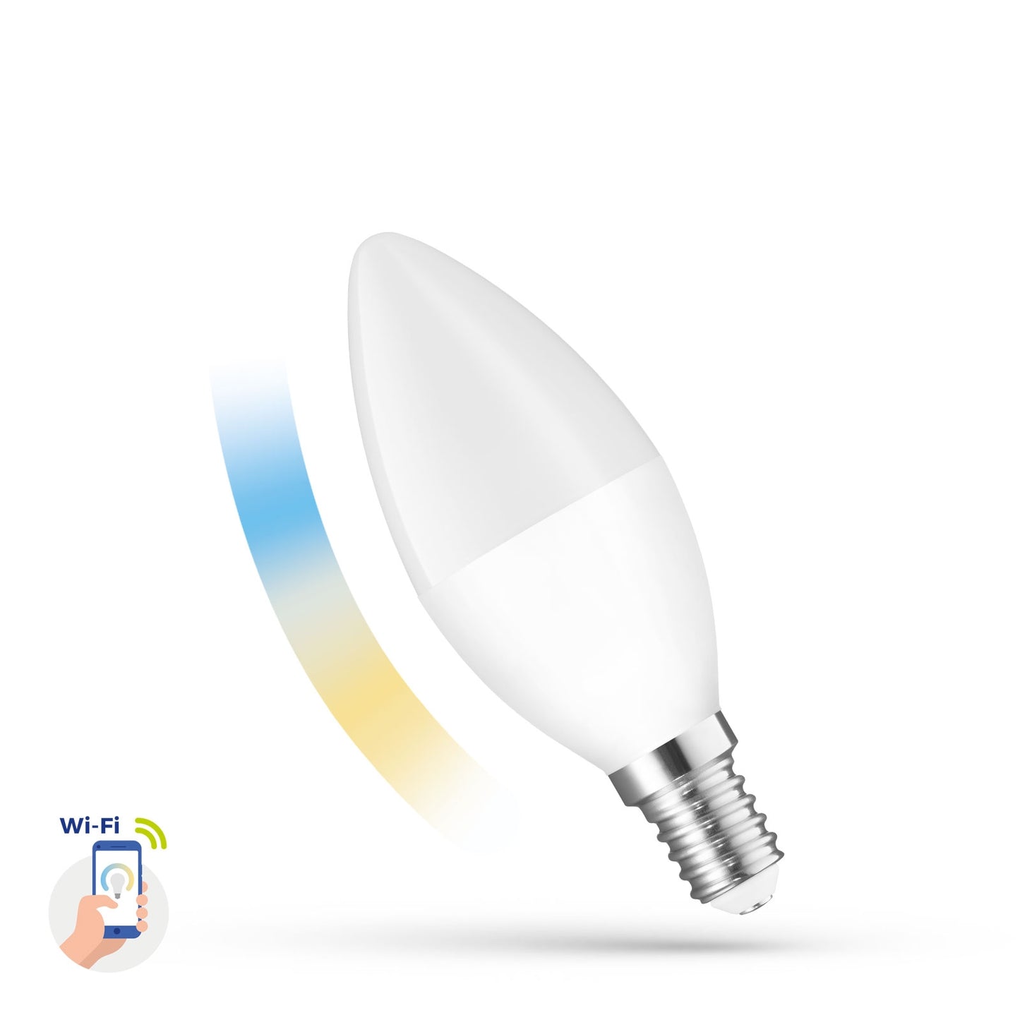 LED E14 B38 Smart Home 5W = 35W 410lm Alexa Google Tuya 2700K-6500K  DIMMBAR