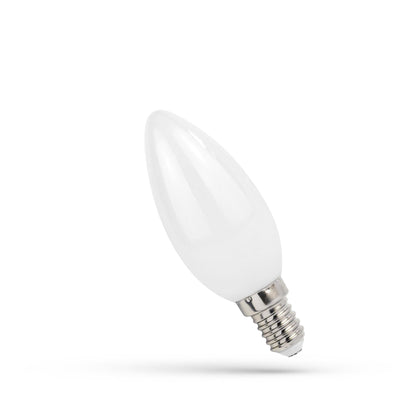 LED E14 C35 Filament matt 1W = 10W 230V Kerzenform 110lm 360° Neutralweiss4000K