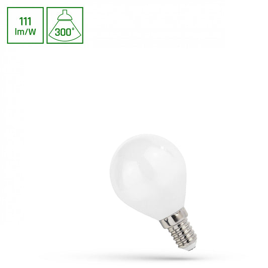LED E14 G45 Filement matt 5,5W Tropfenform 300° 610lm 230V Warmweiss 2700K