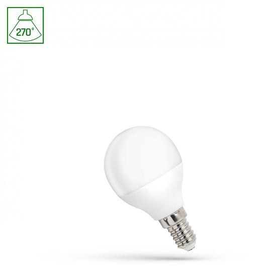 LED E14 G45 matt 1W Tropfenform 270° 90lm 230V Kaltweiss 6000K