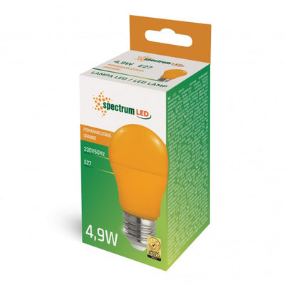 LED E27 A50 Farbig Bunt 4,9W Birne 270° Lichterkette Leuchtmittel Deko ORANGE