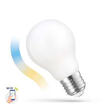 LED E27 A60 Filament Matt Smart Home 5W = 45W 560lm Alexa Google Tuya 2700K-6500K DIMMBAR