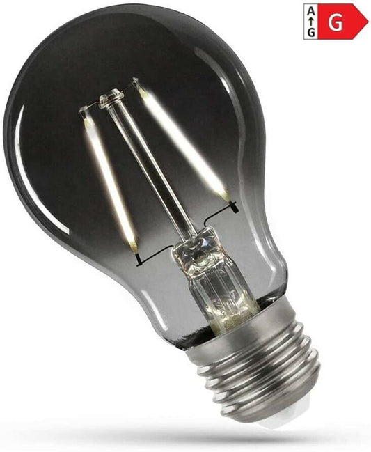 LED E27 A60 Retro 2,5W =16 Watt 150lm Modernshine 270° Rauchglas Neutralweiss 4000K