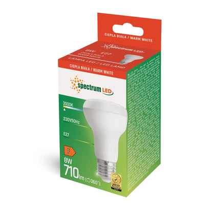 LED E27 R63 8W Pilzform 110° 680lm 230V Warmweiss 3000K