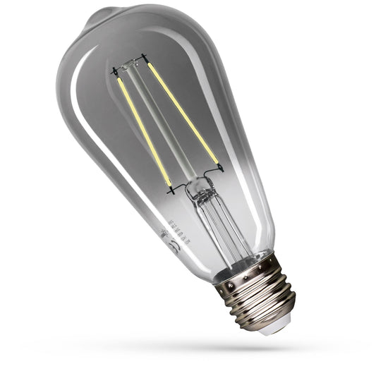 LED E27 ST65 Rauchglas 2,5W =16Watt 150lm Modern 270° Edison 4000K Neutral