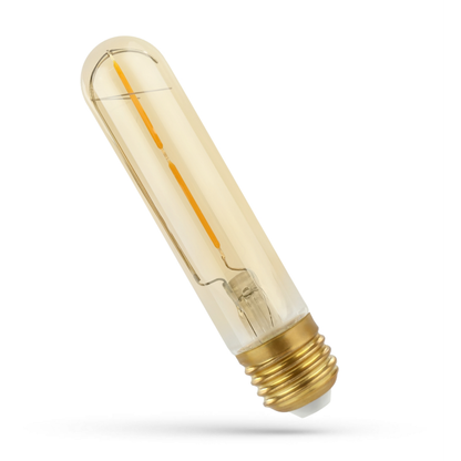 LED E27 T30 Röhrenform Gold 2W = 24W Retroshine 240lm Stabform Warmweiss 2400K