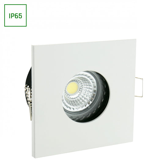 LED Einbaustrahler GU10 Spot Badezimmer Downlight IP65 max. 10W eckig weiss