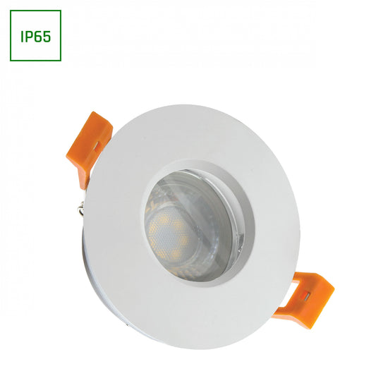 LED Einbaustrahler GU10 Spot Badezimmer Downlight IP65 max. 10W rund weiss