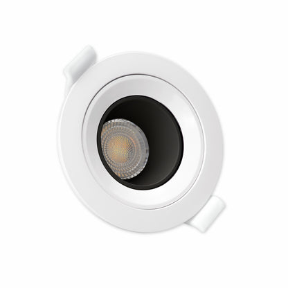 LED FIALE CORE DEEP GU10 Einbaustrahler max. 6W Ø86mm rund weiß schwarz IP20 schwenkbar