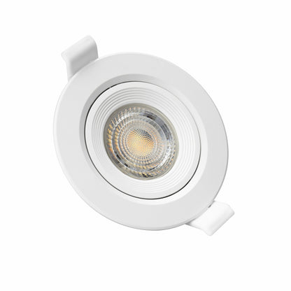 Spectrum LED FIALE CORE Einbaustrahler max. 6W schwenkbar Ø90mm rund weiß IP20