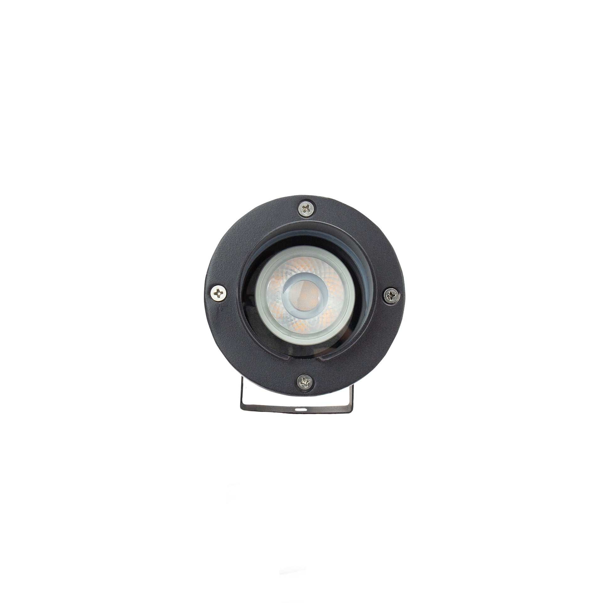 LED FLORI GU10 ALU ANGLE Gartenspot mit Erdspieß IP65 Bodenstrahler max. 6W schwarz