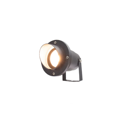 LED FLORI GU10 ALU ANGLE Gartenspot mit Erdspieß IP65 Bodenstrahler max. 6W schwarz