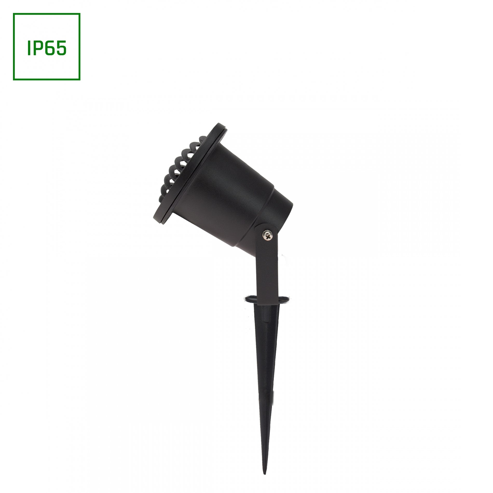 LED FLORI GU10 ALU RAY Gartenspot mit Erdspieß IP65 Bodenstrahler max. 6W schwarz