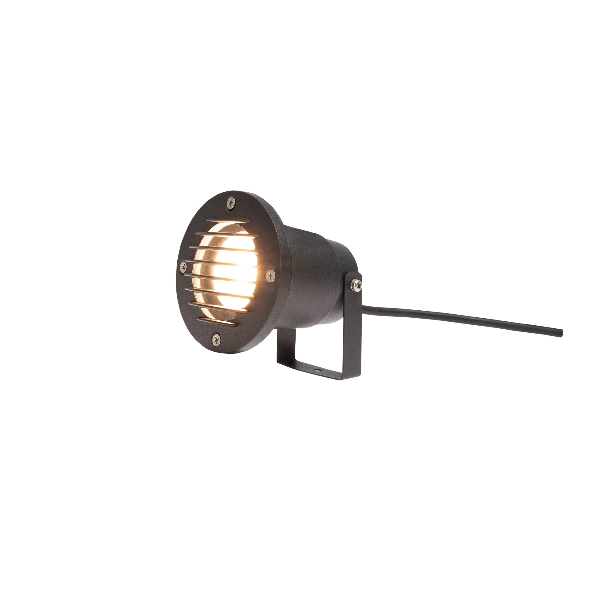 LED FLORI GU10 ALU RAY Gartenspot mit Erdspieß IP65 Bodenstrahler max. 6W schwarz